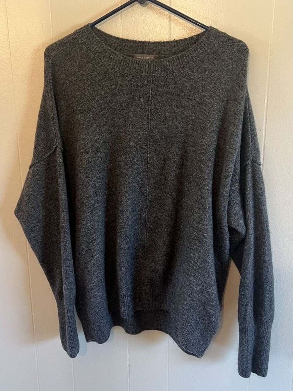Vince Camuto Gray Oversized Sweater Size M